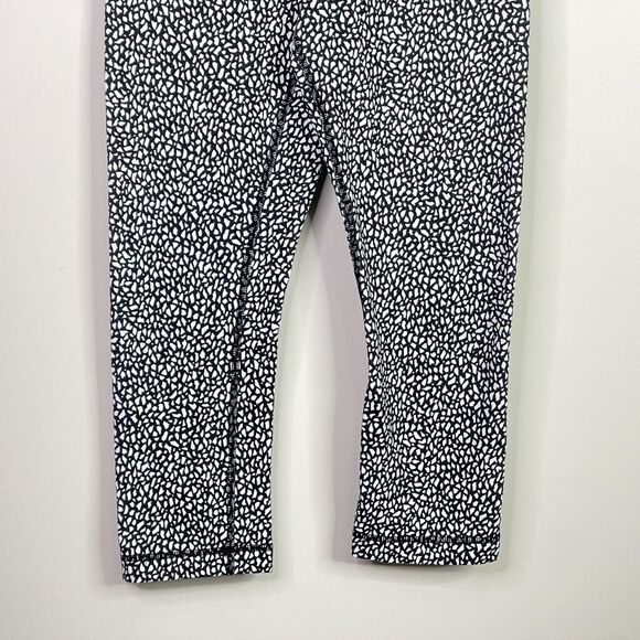 Lululemon Wunder Under Hi-Rise Crop Miss Mosaic Luon Leggings Women's Size 8 - Picture 7 of 9